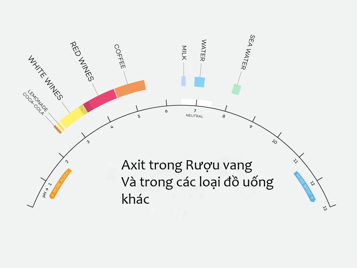 axit trong ruou vang